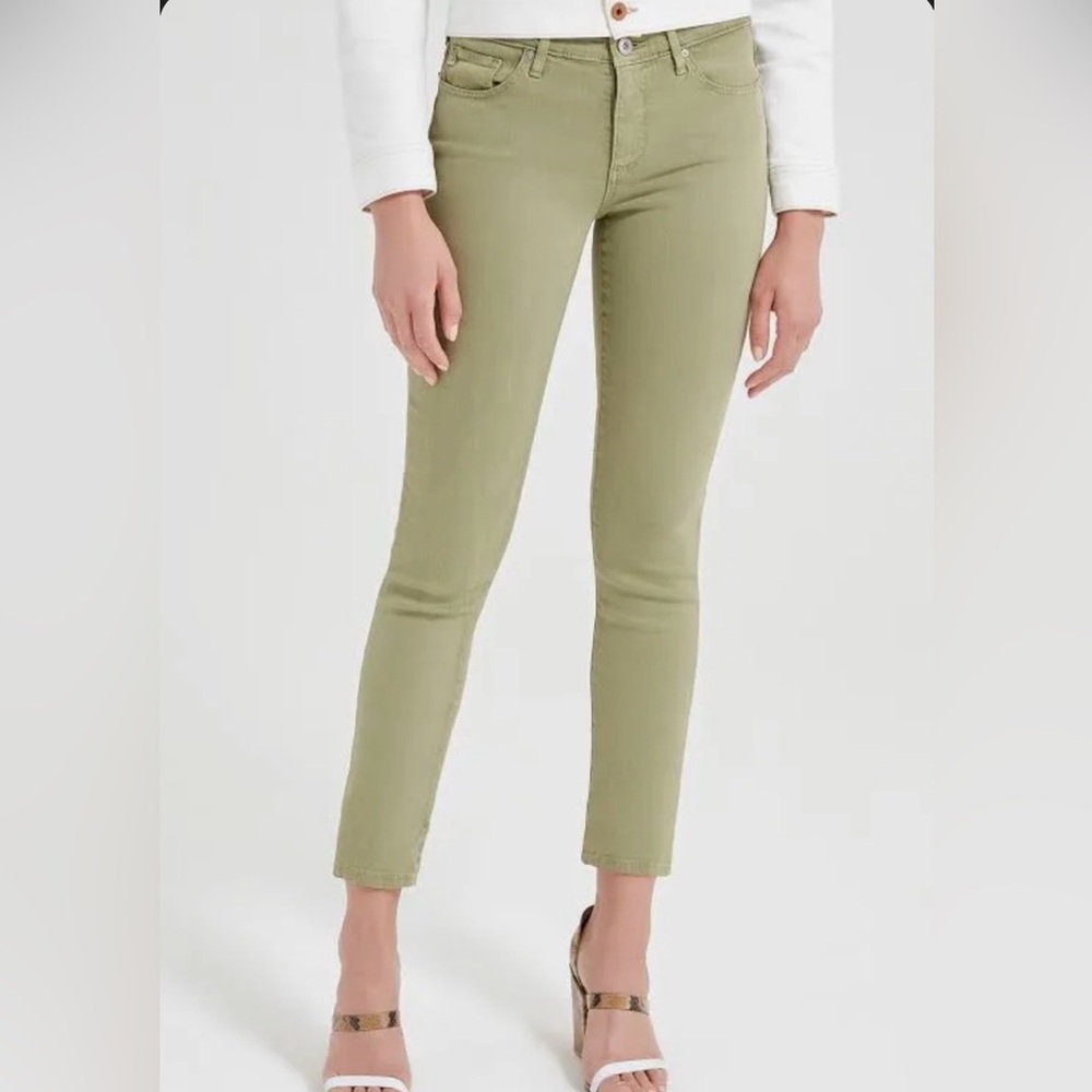 AG Adriano Goldschmidt Prima Crop Mid- Rise Cigarette Crop Jeans 29